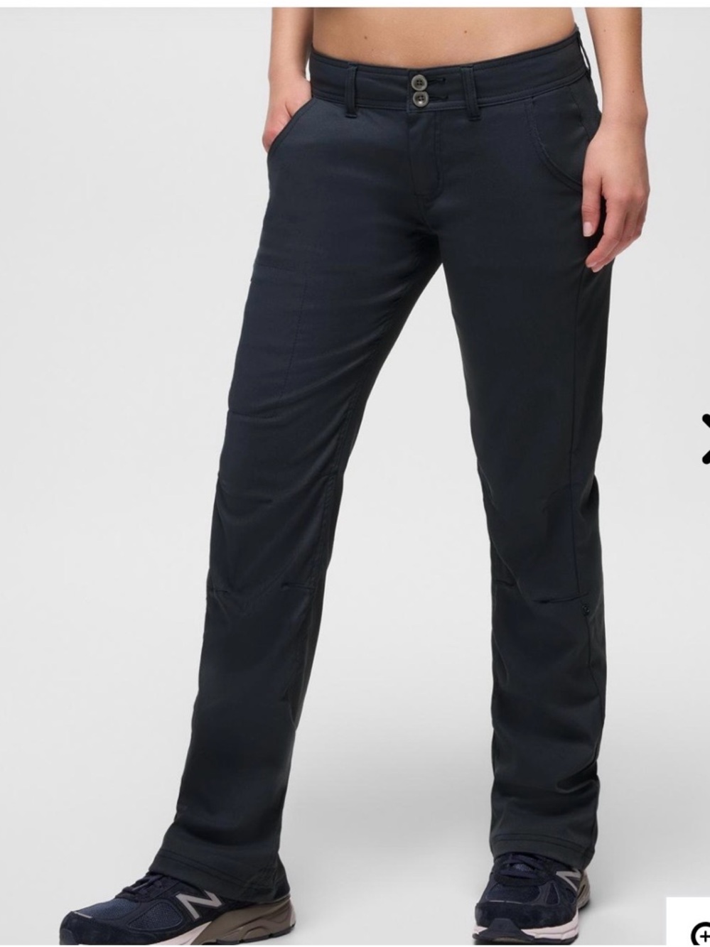 Prana Gray Straight-Leg Pants